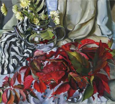 Still life with autumn N3 100 x 110 cm oil/akryl/canvas thumb