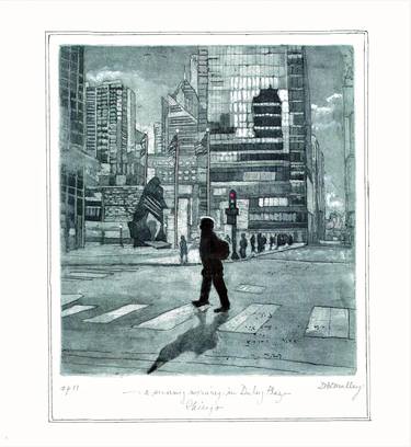 A sunny morning in Daley Plaza - Limited Edition of 25 thumb