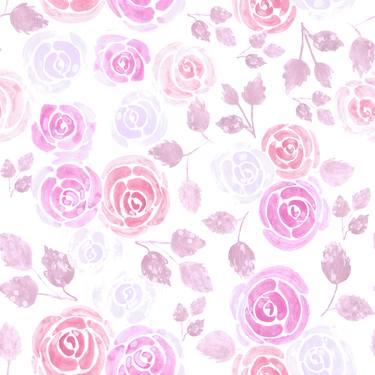 watercolor roses floral background thumb