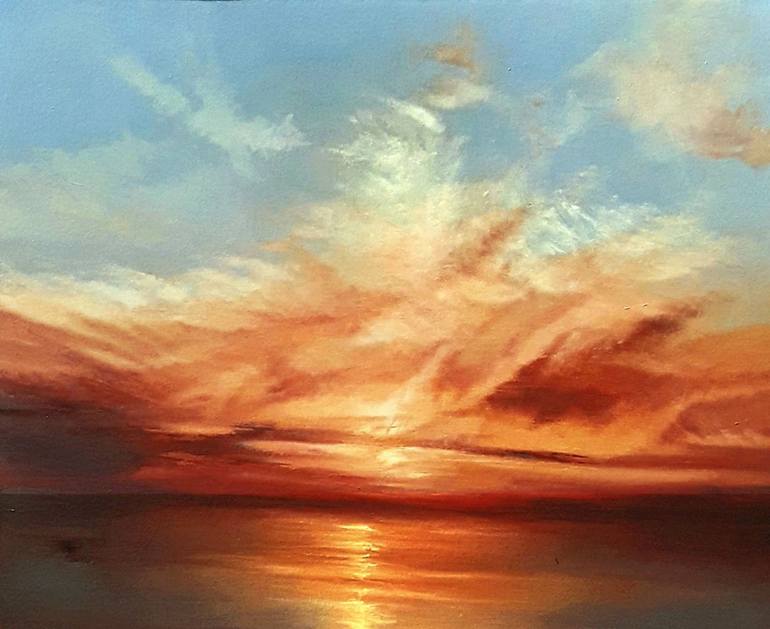 Original Photorealism Seascape Paintings by Olena Topliss