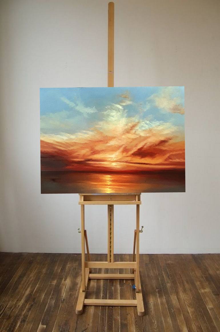 Original Photorealism Seascape Painting by Olena Topliss