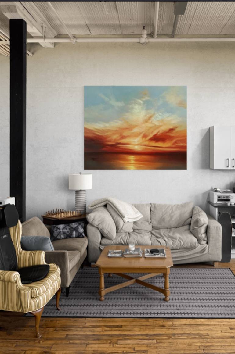 Original Photorealism Seascape Painting by Olena Topliss