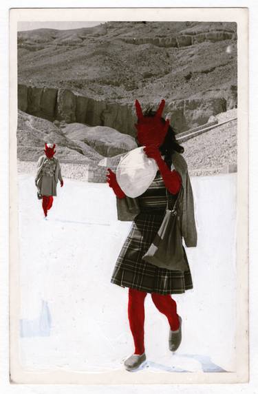 Original Abstract Women Collage by Nazhen Aban
