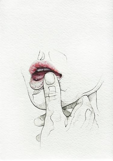 Print of Figurative Erotic Drawings by Mila Kruk