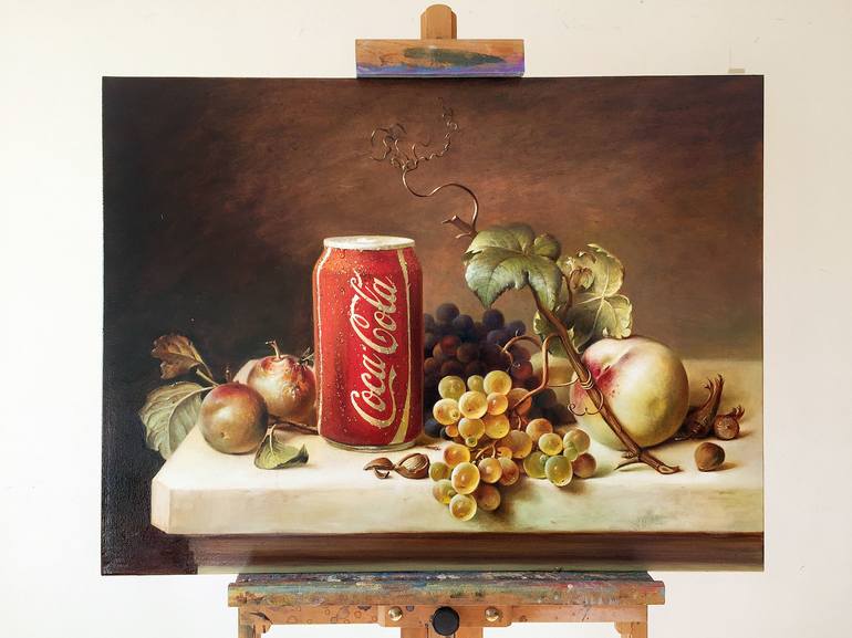 Original Realism Food & Drink Painting by Ruslan Kolomiyets