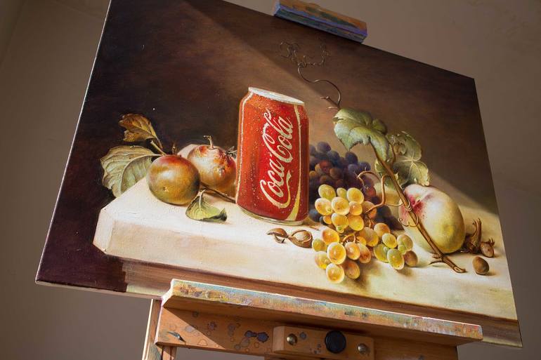 Original Realism Food & Drink Painting by Ruslan Kolomiyets