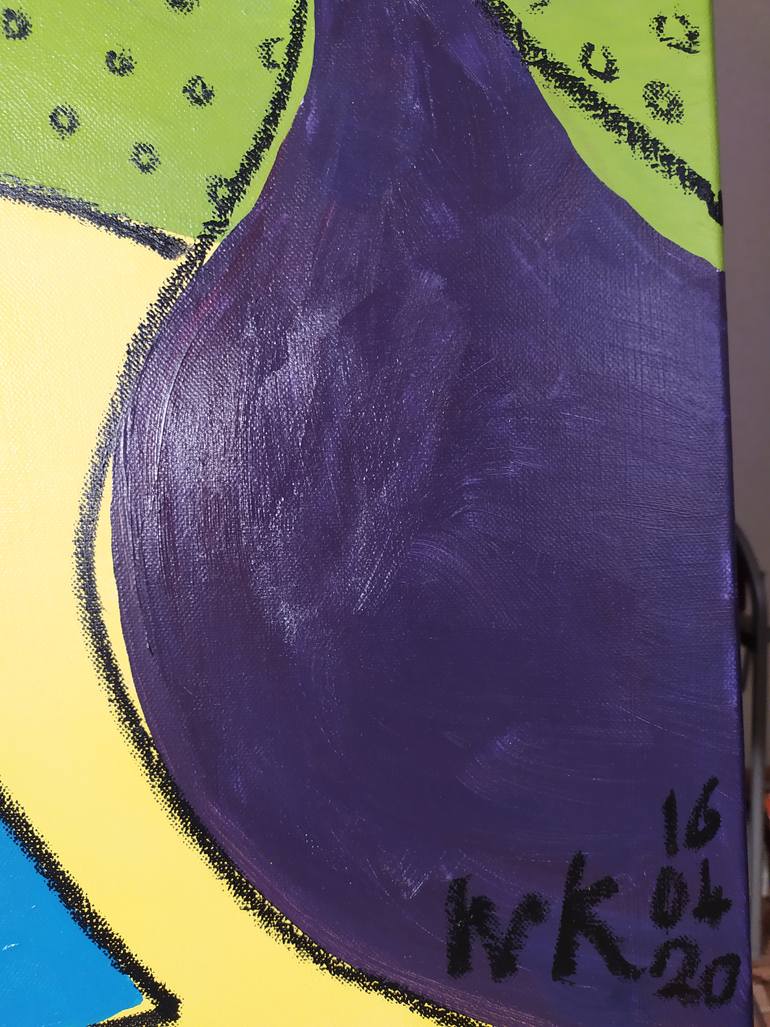 Original Expressionism Garden Painting by Hilda Kieseritzky