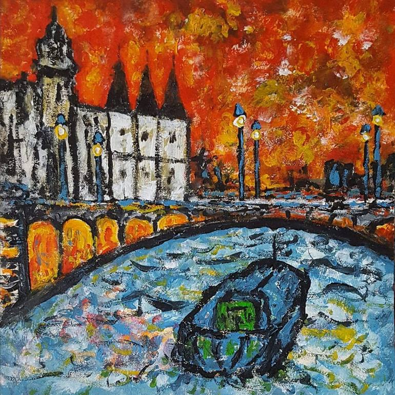 Pont Neuf et Conciergerie / ref.-no. Fx515 Painting by Stefan Schift