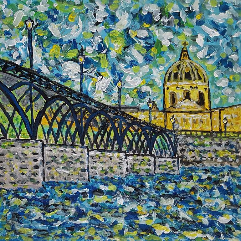 Pont Neuf et Conciergerie / ref.-no. Fx515 Painting by Stefan Schift