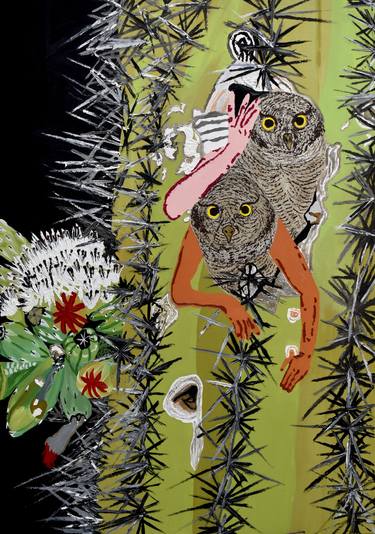 Original Figurative Animal Painting by Viktória Kalán