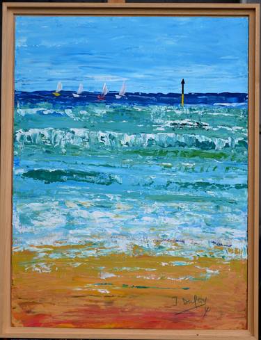 Print of Impressionism Beach Paintings by Jérôme DUFAY