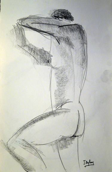 Print of Expressionism Nude Drawings by Jérôme DUFAY
