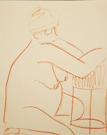 Print of Expressionism Nude Drawings by Jérôme DUFAY