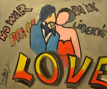 Saatchi Art Artist Jérôme DUFAY; Paintings, “Peace is conjugated with the verb to love” #art