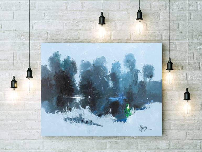 Original Impressionism Landscape Painting by Dmytro Meush