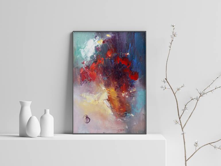 Original Impressionism Floral Painting by Dmytro Meush