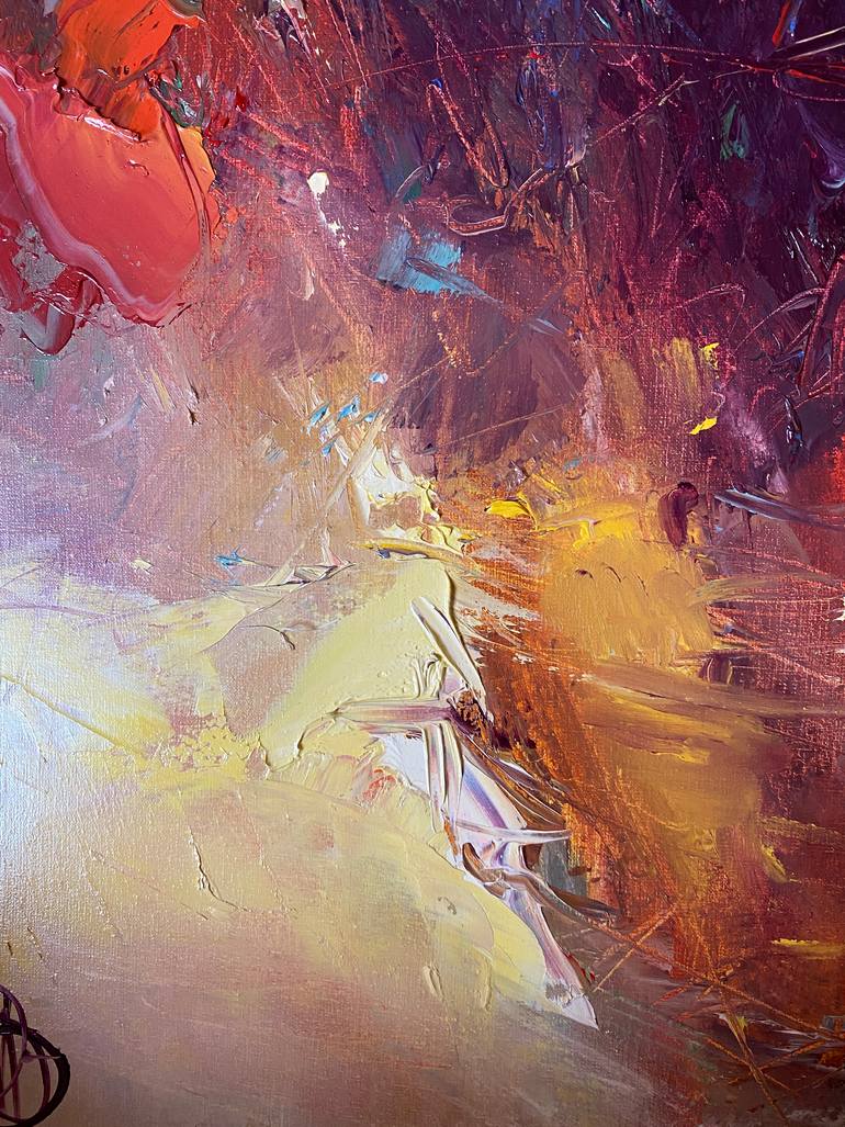 Original Impressionism Floral Painting by Dmytro Meush