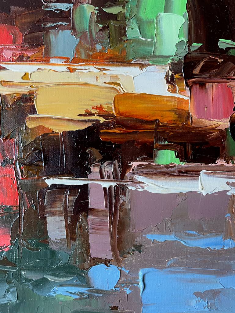 Original Impressionism Cities Painting by Dmytro Meush