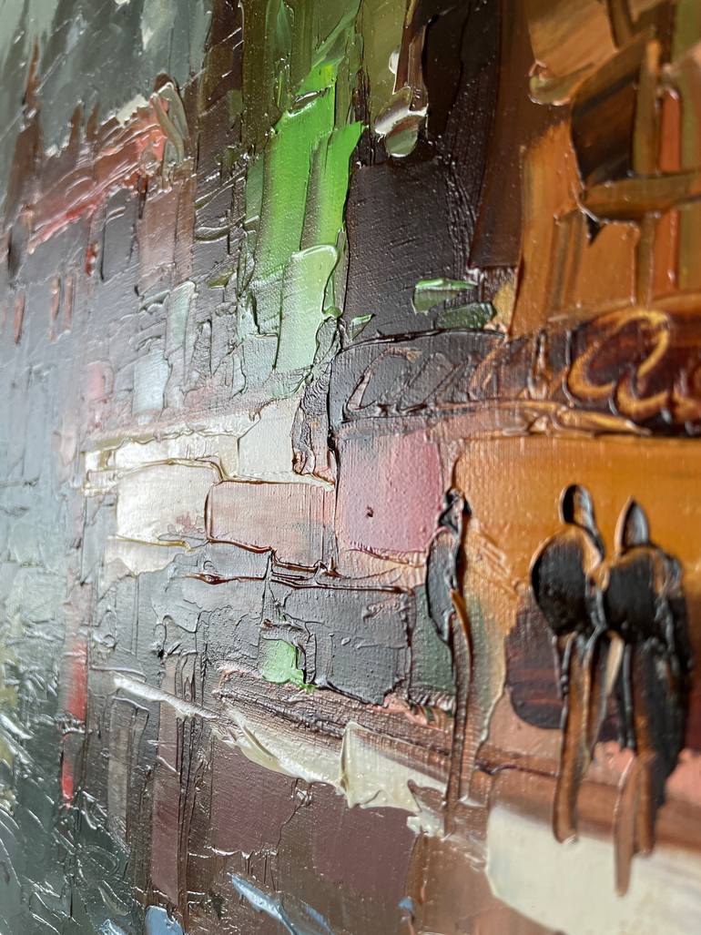 Original Impressionism Cities Painting by Dmytro Meush