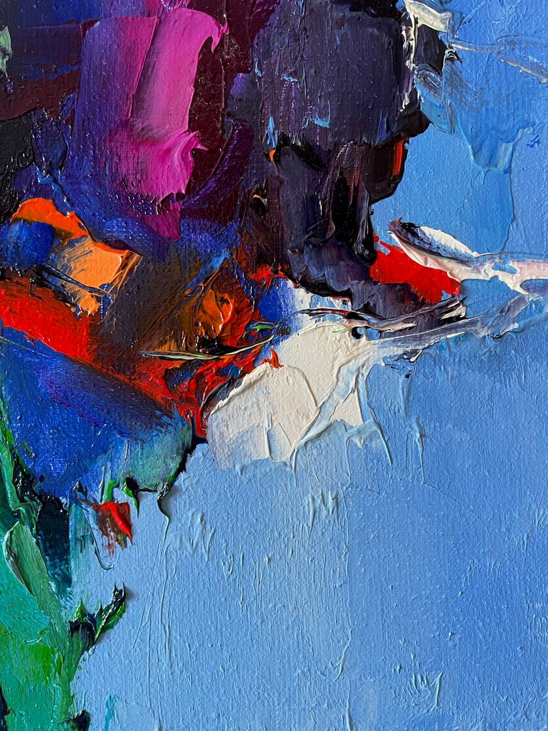 Original Impressionism Floral Painting by Dmytro Meush
