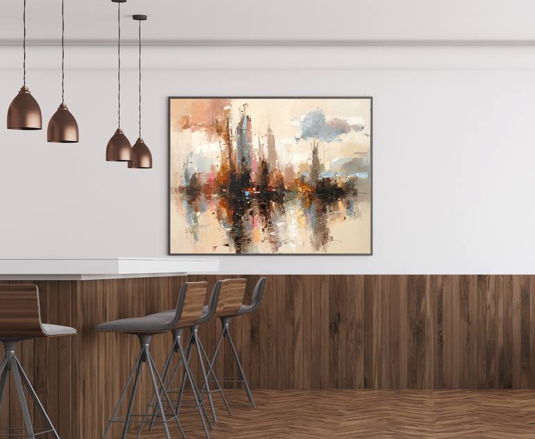 Original Impressionism Boat Painting by Dmytro Meush