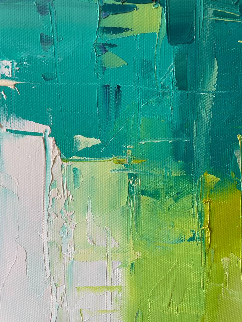Original Abstract Cities Painting by Dmytro Meush