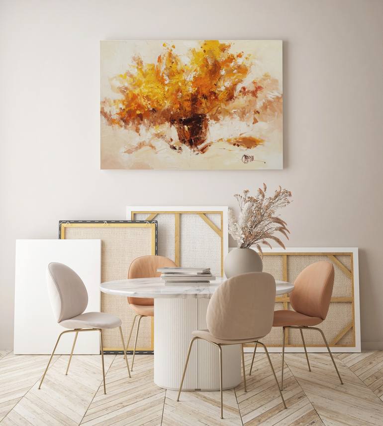 Original Impressionism Floral Painting by Dmytro Meush