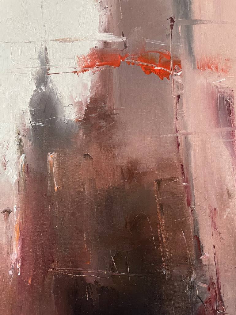 Original Abstract Cities Painting by Dmytro Meush