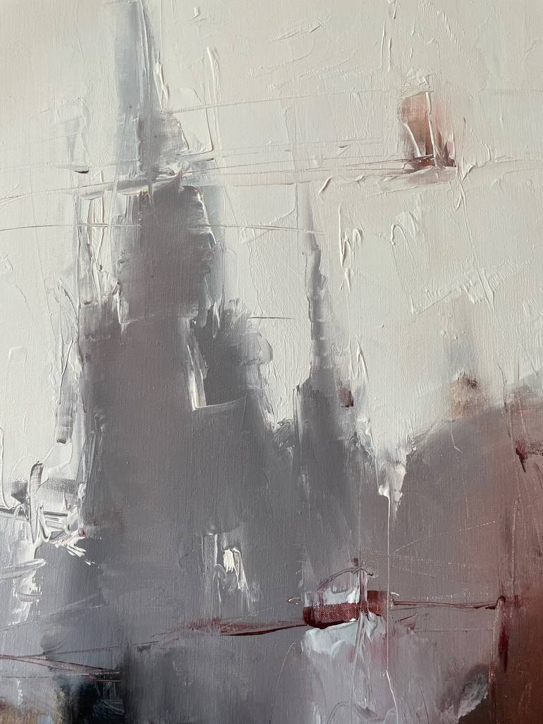 Original Abstract Cities Painting by Dmytro Meush