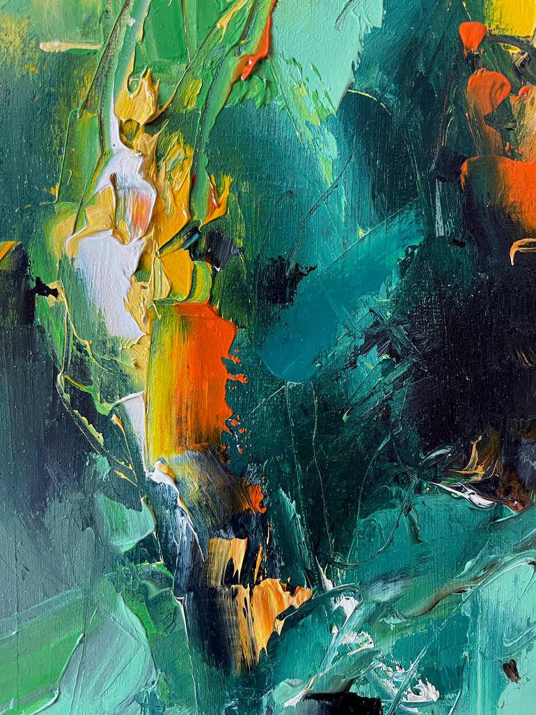 Original Abstract Floral Painting by Dmytro Meush