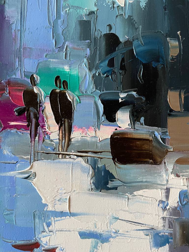 Original Impressionism Cities Painting by Dmytro Meush