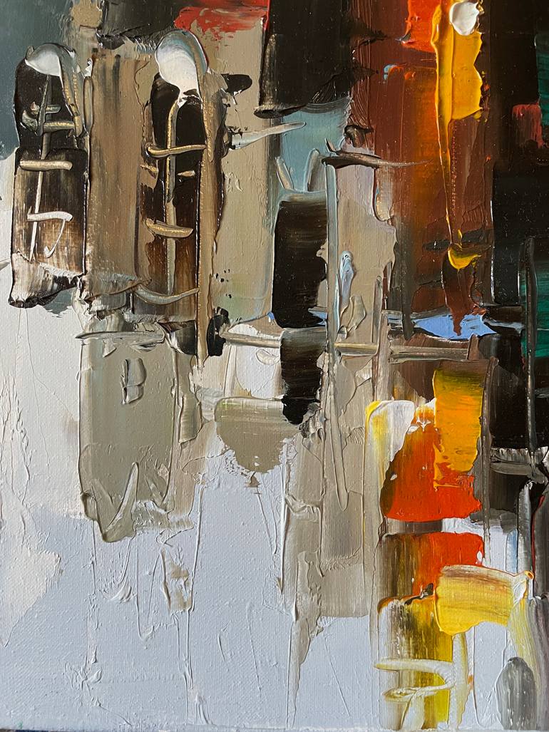 Original Impressionism Cities Painting by Dmytro Meush