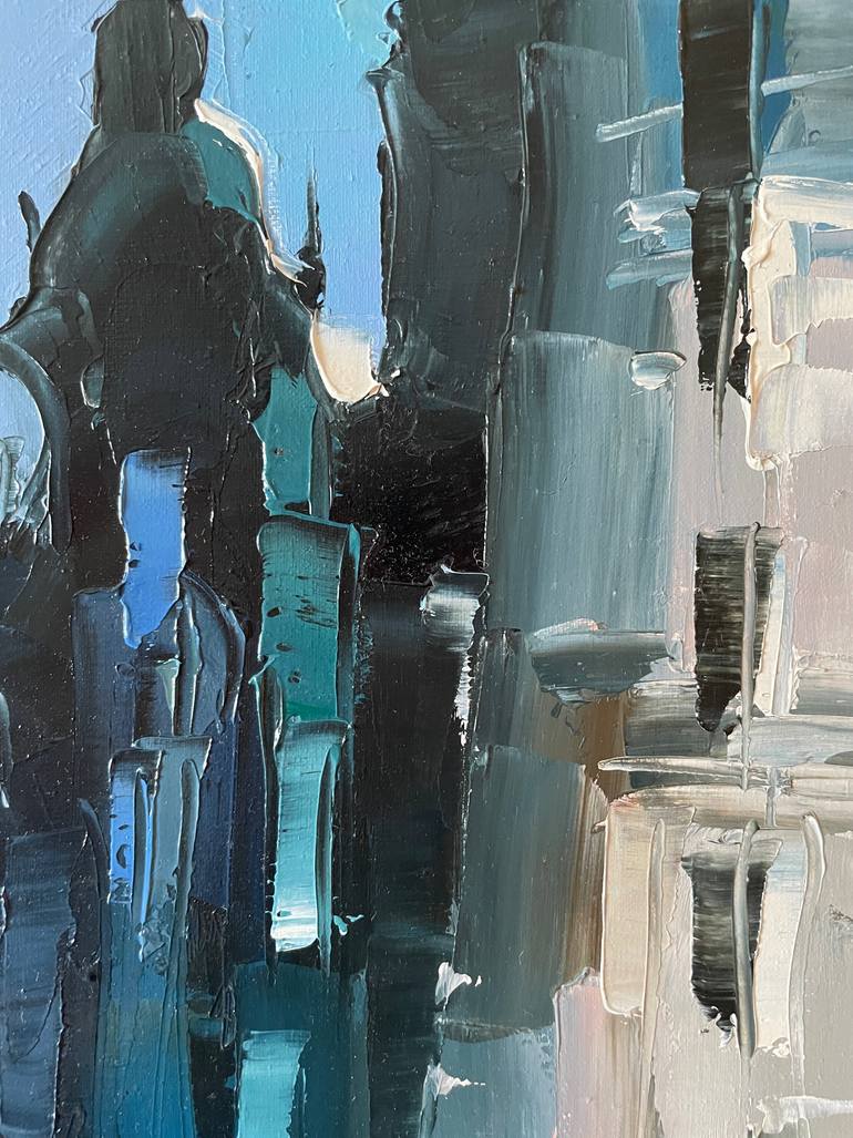 Original Impressionism Cities Painting by Dmytro Meush