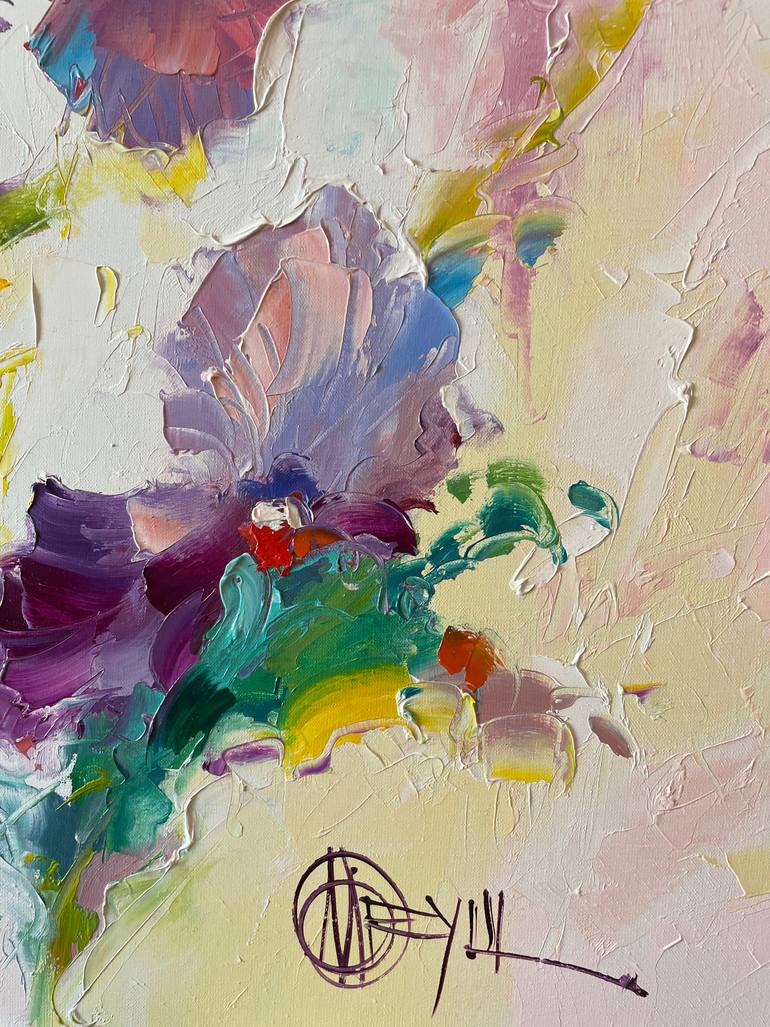 Original Abstract Floral Painting by Dmytro Meush