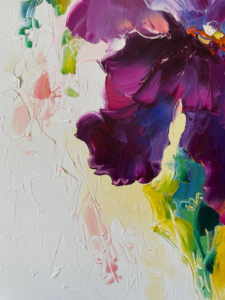 Original Abstract Floral Painting by Dmytro Meush