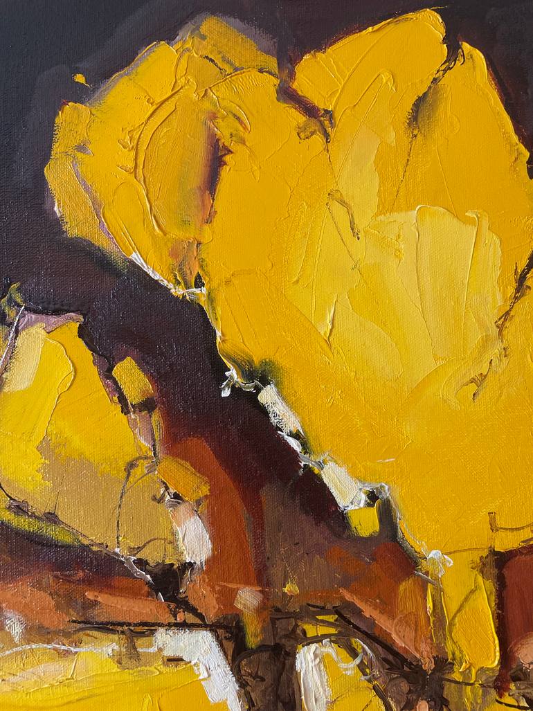 Original Abstract Floral Painting by Dmytro Meush