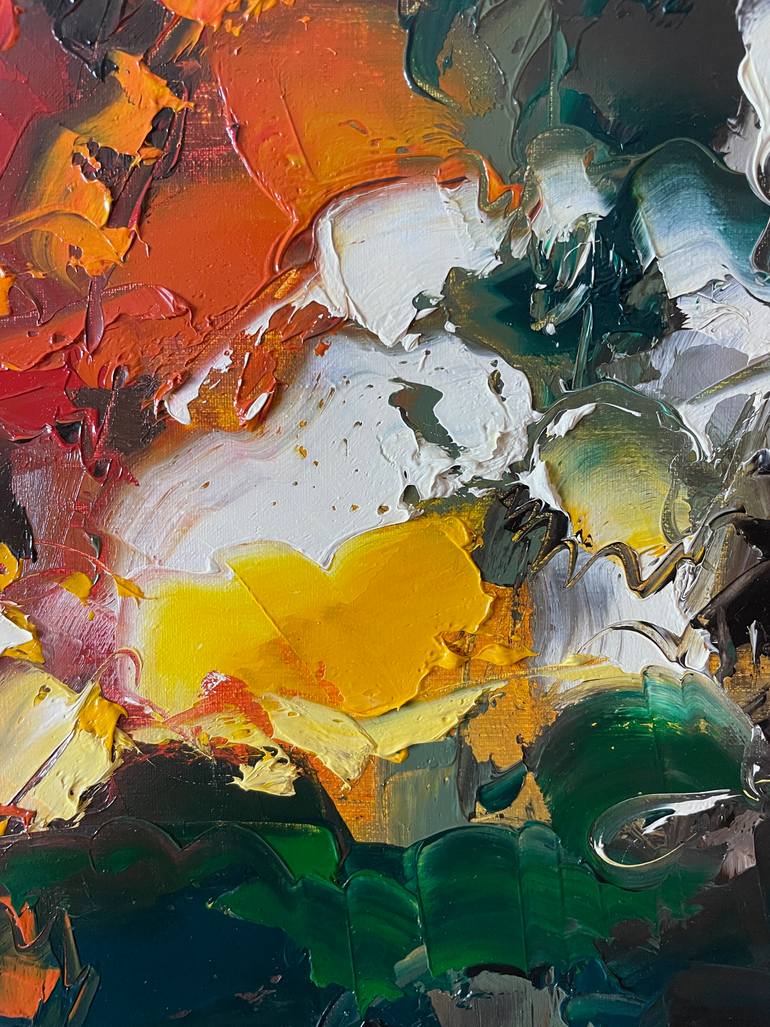 Original Abstract Floral Painting by Dmytro Meush
