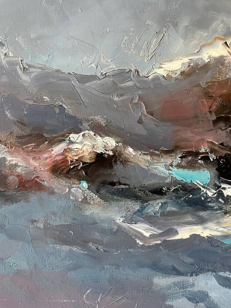 Original Impressionism Seascape Painting by Dmytro Meush