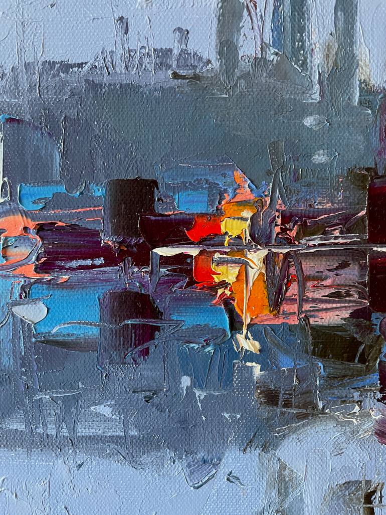 Original Abstract Seascape Painting by Dmytro Meush