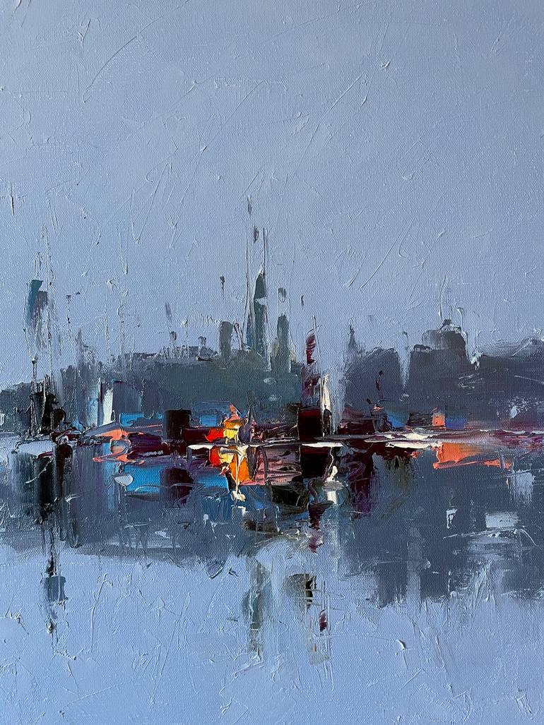 Original Abstract Seascape Painting by Dmytro Meush