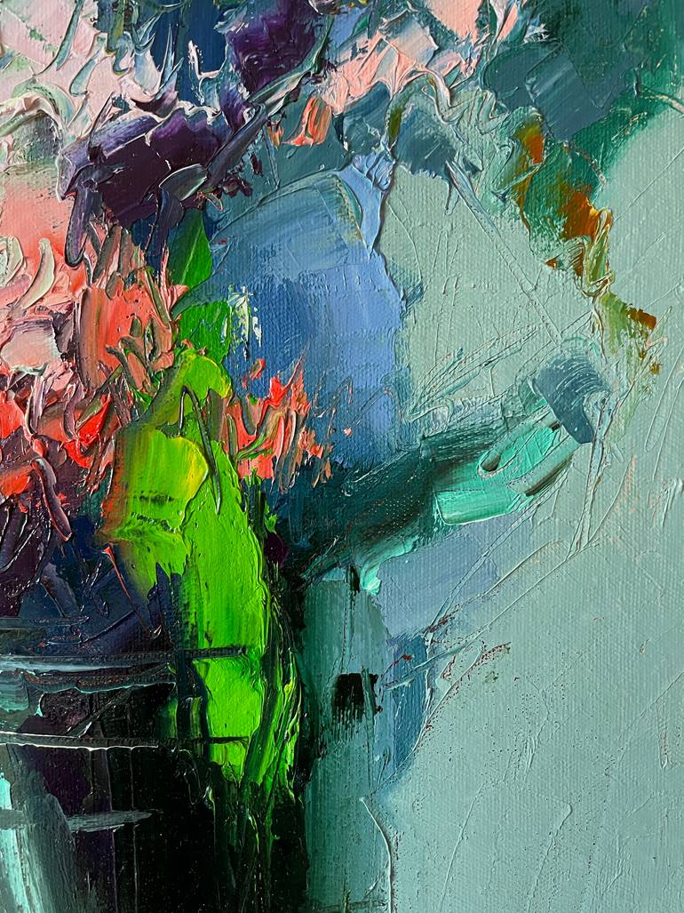 Original Abstract Floral Painting by Dmytro Meush