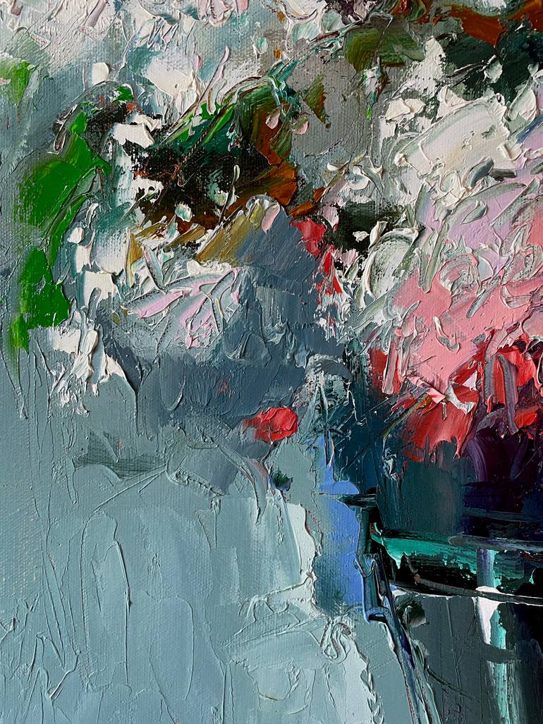 Original Abstract Floral Painting by Dmytro Meush