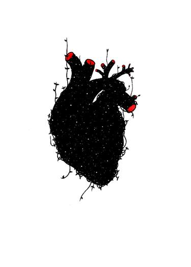 He (art) lovers  - Cosmos heart thumb