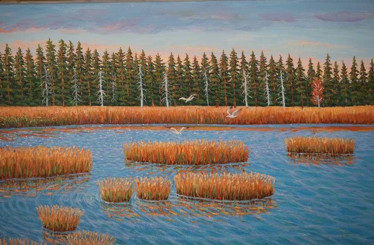 Original Contemporary Water Painting by Charmaine Anderson