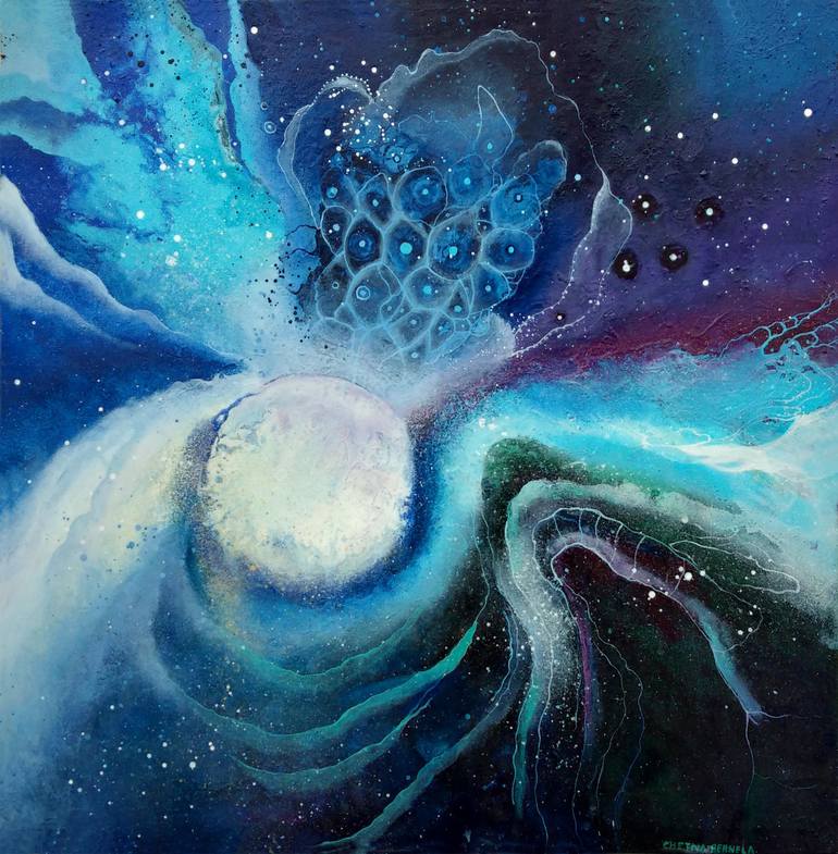Galaxy Painting by Chetna Sharma | Saatchi Art