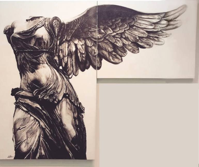 winged victory of samothrace drawing