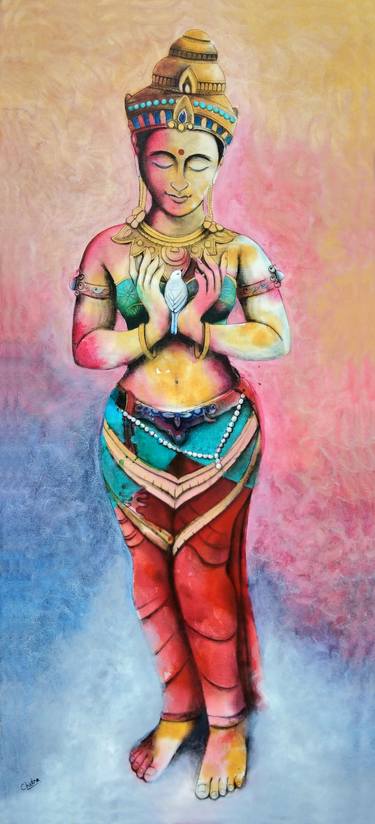 Original Figurative Women Paintings by Chetna Sharma