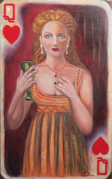 Queen of Hearts (polyptych, 4 of 4) thumb