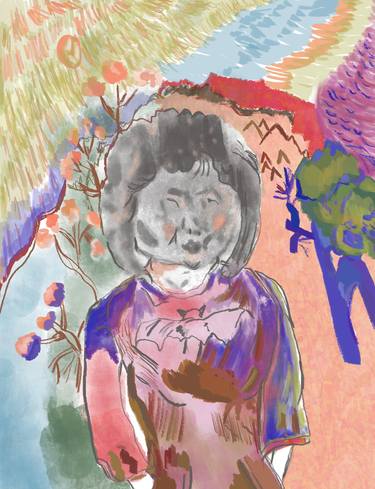 Original Expressionism People Mixed Media by Marshal James