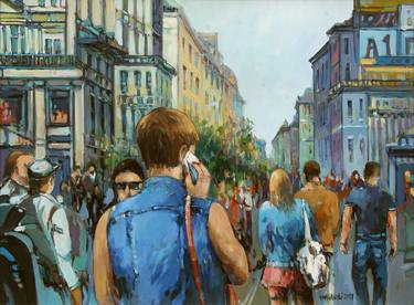 Print of Cities Paintings by Piotr Rembielinski